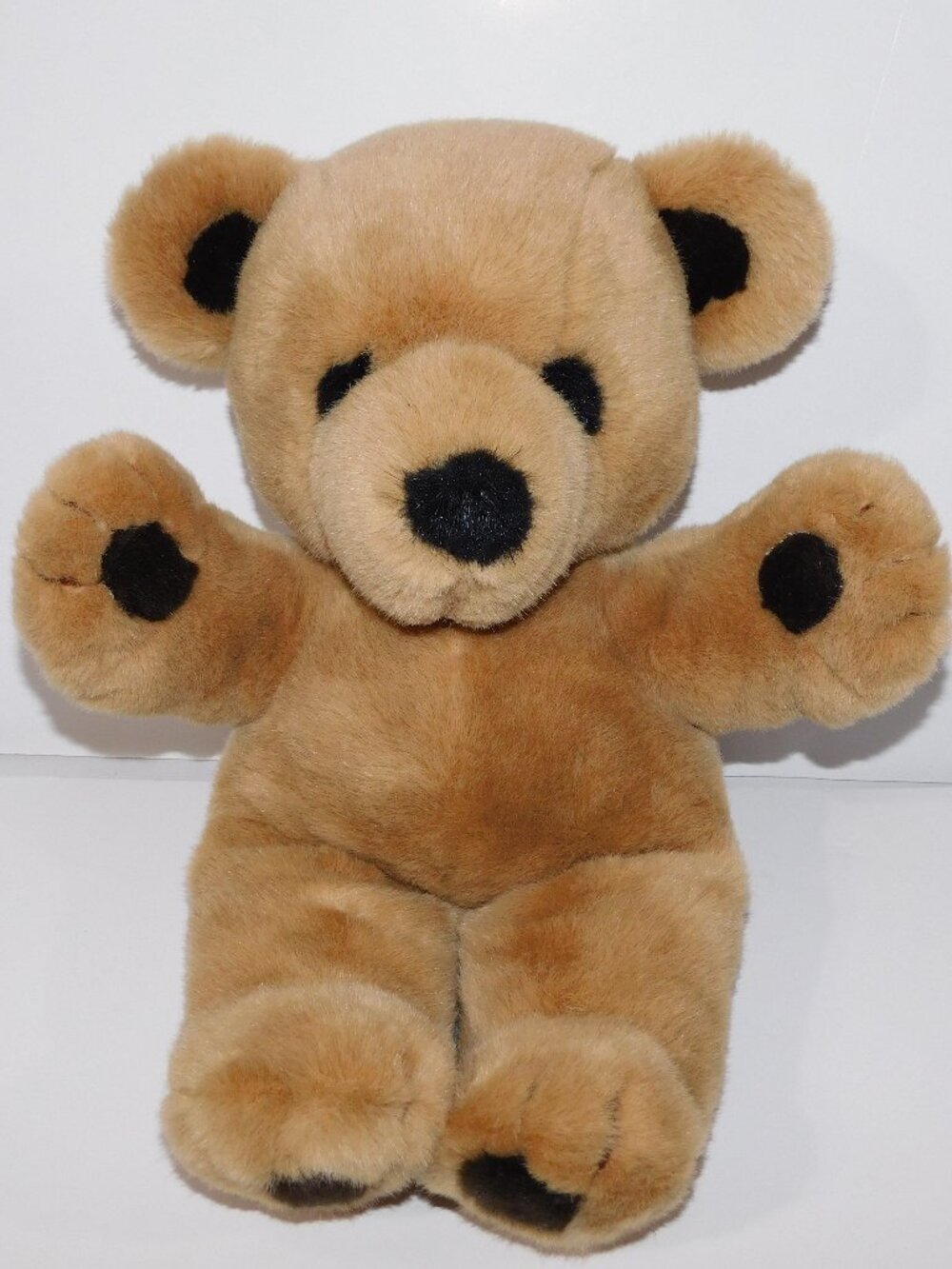 Vintage 1979 GUND Brown Tan Stitch Bear 16" Plush Stuffed Teddy Toy